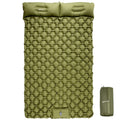 Night Cat Inflatable Double Sleeping Pad Mat Bed With Foot Pump And Double Pillow For Camping Backpacking Hiking Ultra-Light Com