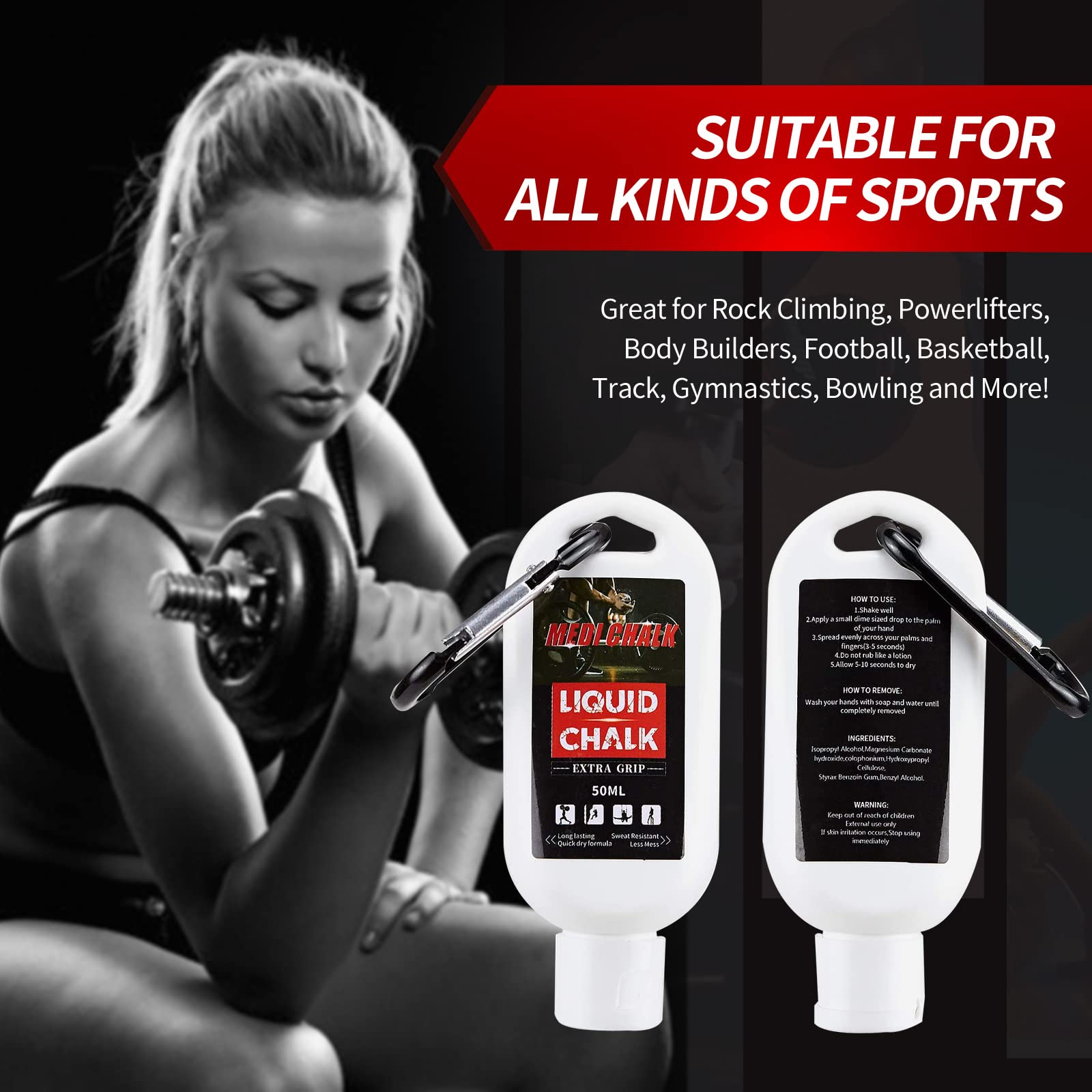Togear Liquid Chalk Medichalk, Sports Chalk, Hand Grip Chalk,Weightlifting Chalk,Gym Chalk,Work Out Chalk For Cross Training, Po