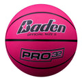 Baden | Pro32 | Durable Indoor/Outdoor Rubber Basketball (Pink, 27.5)