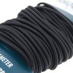 Asr Outdoor Elastic Shock Cord Natural Rubber 30 Feet 3Mm Diameter, Black