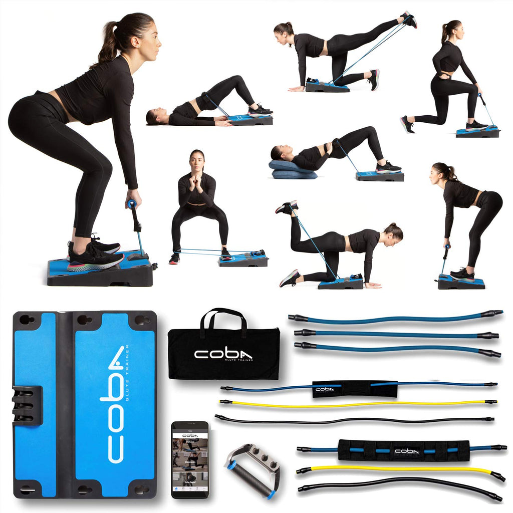 Coba Board Glute Trainer - Home Workout System, Core, Booty & Glute Exercise Machine, Portable Home Gym Full Body Booty Band Tra