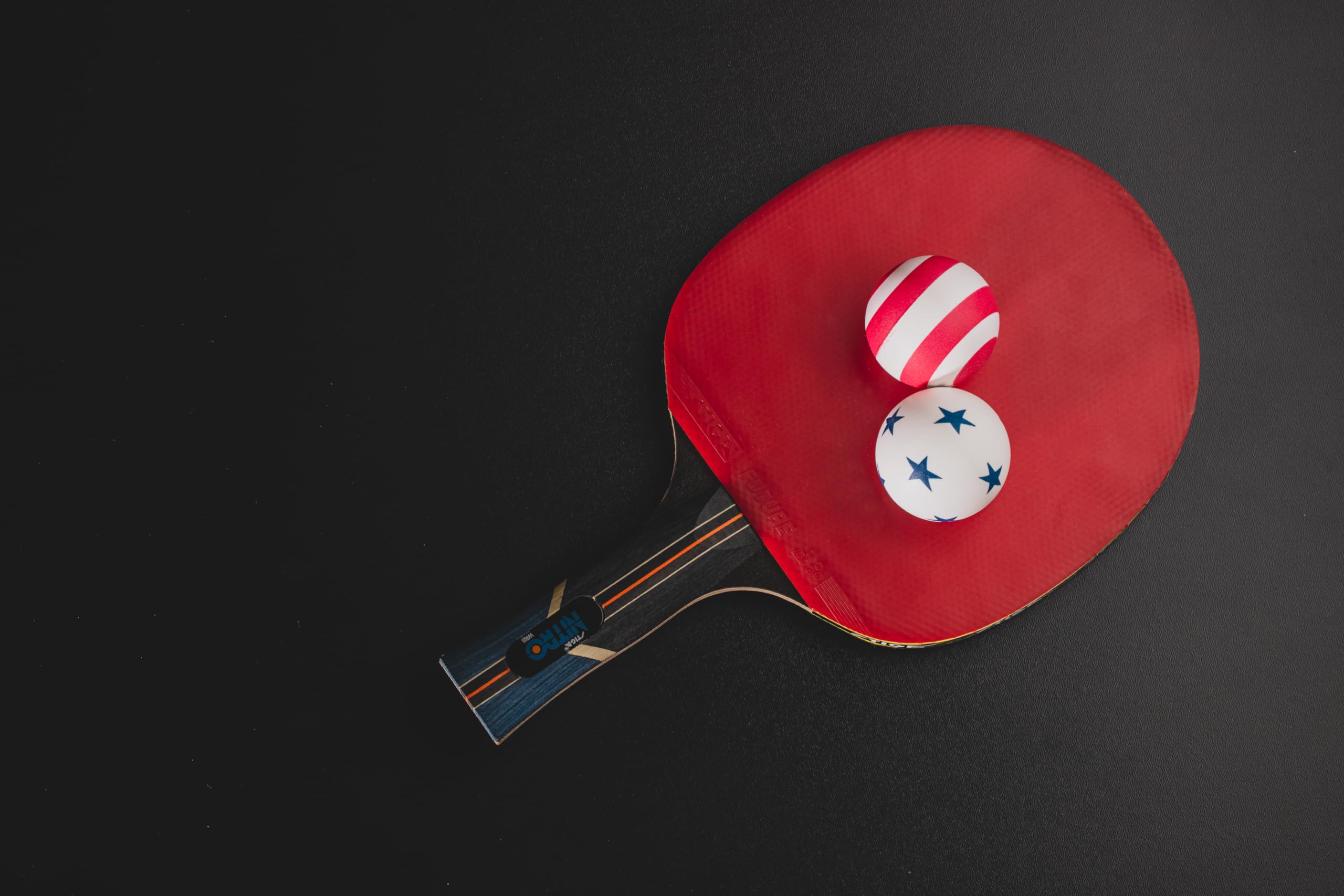 Stiga 6 Pack Stars/Stripes Table Tennis Balls - 40Mm Ittf Regulation Size And Weight Ping Pong Balls
