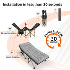 Fragess Portable Camping Cot, 600Lbs Max Load, Extra Wide With Thick Mattress, Folding Cot For Outdoor Camping/Office, Home Nap
