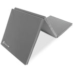 Prosourcefit Tri-Fold Folding Thick Exercise Mat 6Ax2A With Carrying Handles For Mma, Gymnastics Core Workouts, Grey