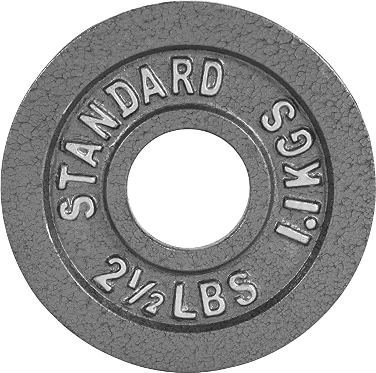 CAP Barbell Olympic 2-Inch Weight Plate, Gray, 2.5 LBS