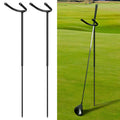 Silipull 2 Pcs U Shaped Golf Club Holder Keeps Your Clubs Clean, Dry And Visible, Soft Rubber Covered Metal Golf Club Holder Pro