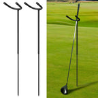 Silipull 2 Pcs U Shaped Golf Club Holder Keeps Your Clubs Clean, Dry And Visible, Soft Rubber Covered Metal Golf Club Holder Pro