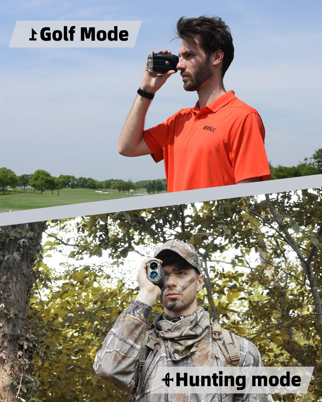 Aofar Gx-2S Pro Rangefinder For Golf & Hunting With Slope And Angle Switch, Flag-Lock With Vibration, Horizontal Distance, 1000