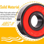 Senston Ceramic Skateboard Bearings High Speed Double Shielded 608 Rs Abec-11 8 Pack Set For Skateboard Trucks Scooters Wheel Ro