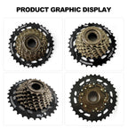 Rainflowwer Shimano 7 Speed Bike Cassette, Mf-Tz500-7 Bicycle Cassette 14-34T Multiple Cassette Cycling Replacement Part