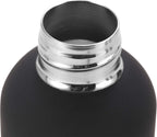 Cressi Rubber Coated Thermal Flask, Black/Blue, 500 Ml