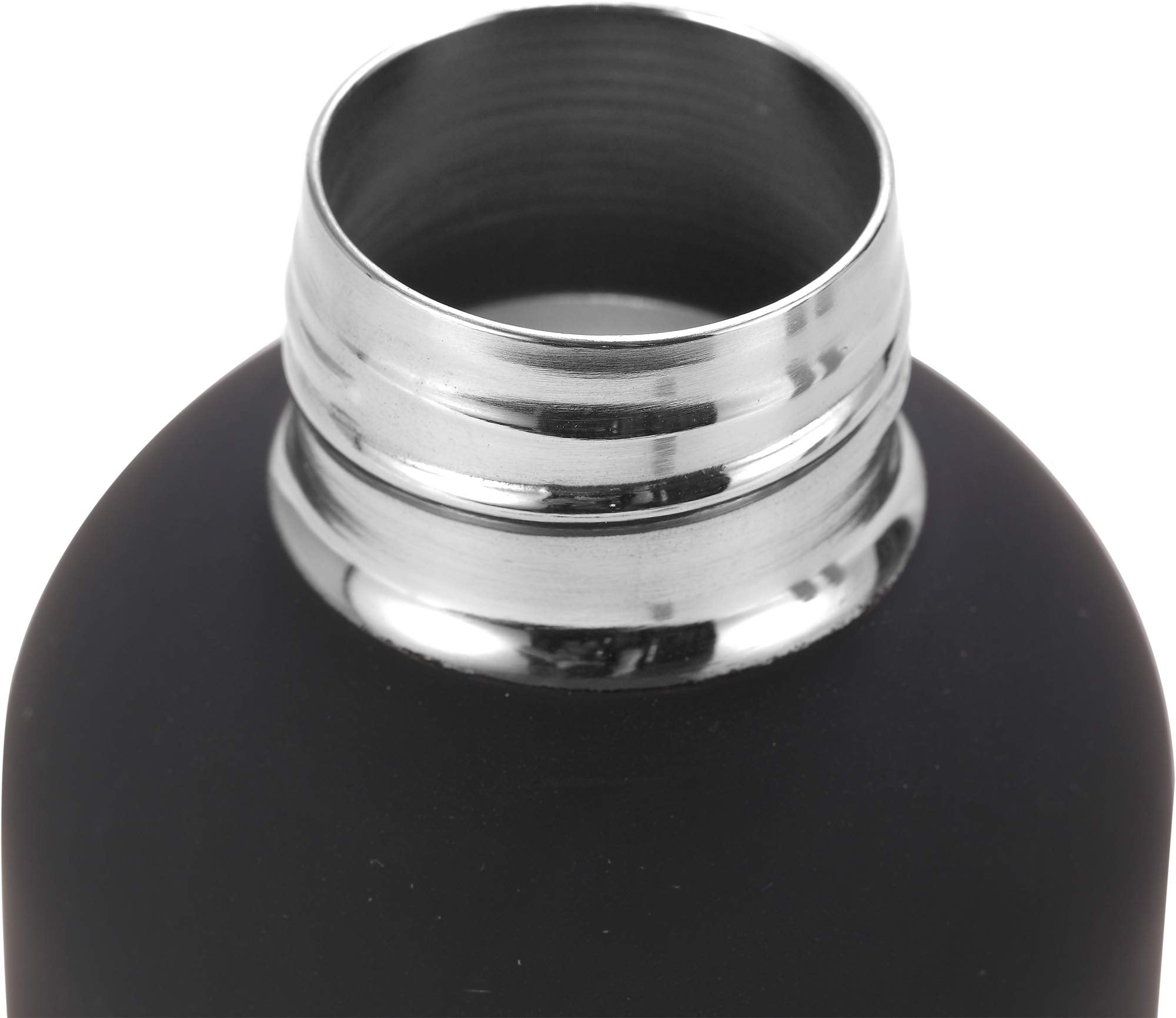 Cressi Rubber Coated Thermal Flask, Black/Blue, 500 Ml