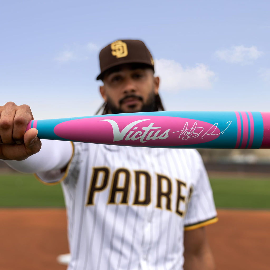 Vibe Pro-Crayon Alloy, USA Baseball, -10 Drop, 2 5/8 Barrel, Mid-Balanced, Tatis Pink, 27 / 17 oz