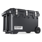 Iris Usa Hugel 64 Qt Wheeled Cooler, Heavy-Duty Ice Chest With Metal Buckles, Leak-Resistant, Durable Hard Cooler For Camping, F