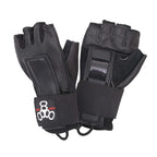 Triple Eight Hired Hands Skateboarding Wrist Guard Gloves, Large, Black (604352 80003)