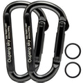 Carabiner Clip, 4 Pack, 855Lbs,3'' Iron Heavy Duty Caribeaners For Hammocks, Camping Accessories, Hiking, Keychains,Outdoors And