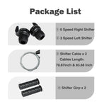 Meghna Bicycle 18 Speed Shifter Twist Shifter Lever 3X6 Speed Grip Shift Left And Right Shifter Mountain Bike Commuter Bike Fold