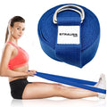 Strauss Yoga Strap & Stretching Belt | Ideal for Yoga, Pilates, Therapy, Dance, Gymnastics & Flexibility | 60% Thicker Belt with