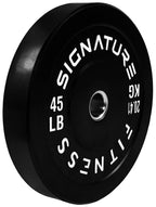 Fitvids 2'' Olympic Bumper Plate Weight Plates With Steel Hub, 45Lb, Single