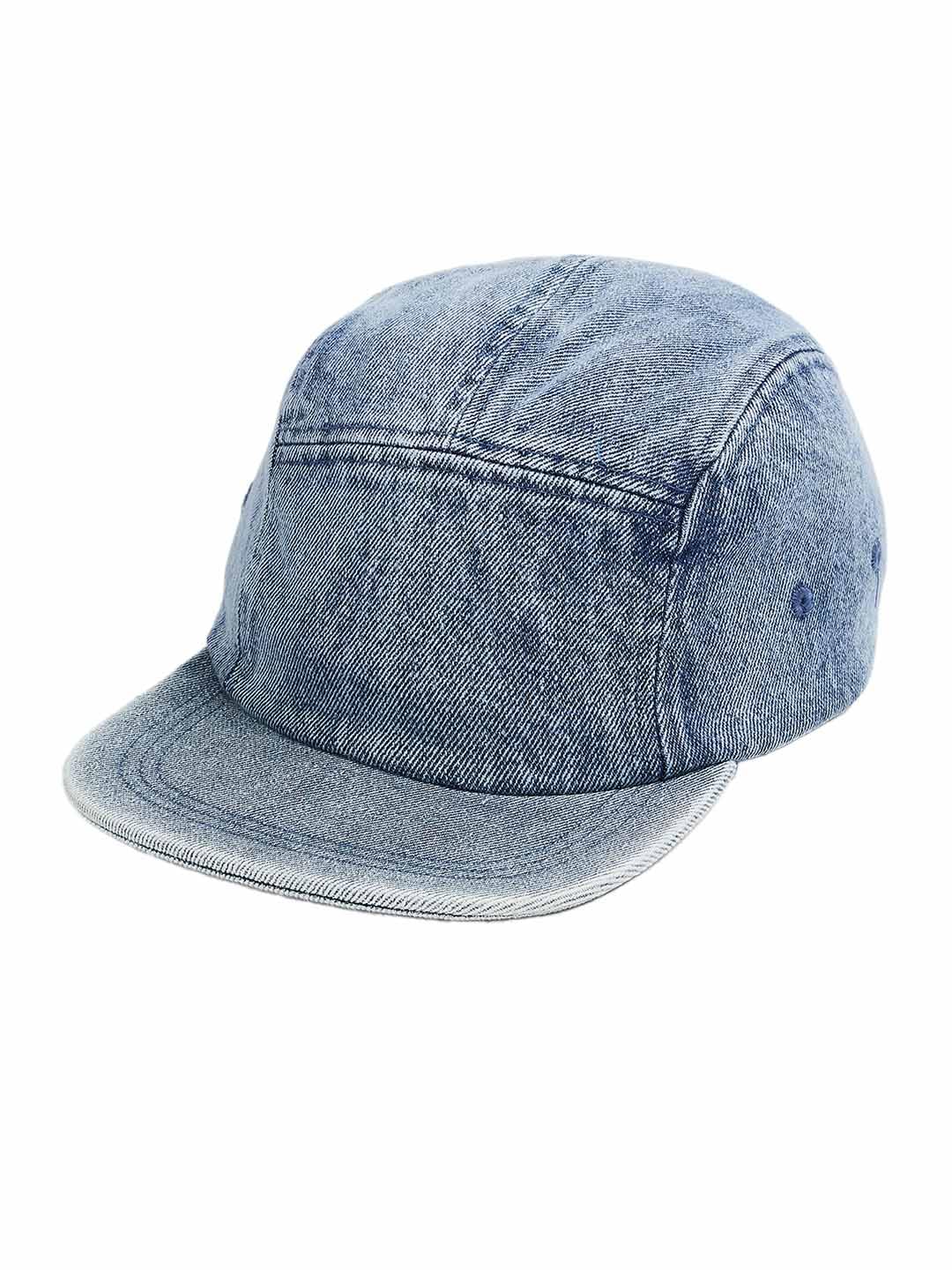 Max Unisex Washed Denim Baseball Cap (Blue_Fs)