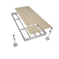 PlayStar Aluminum Stationary Dock Kit W/Resin Top - 4X10 Strong, Lightweight Aluminum Stationary Dock 4X10 with Resin Top