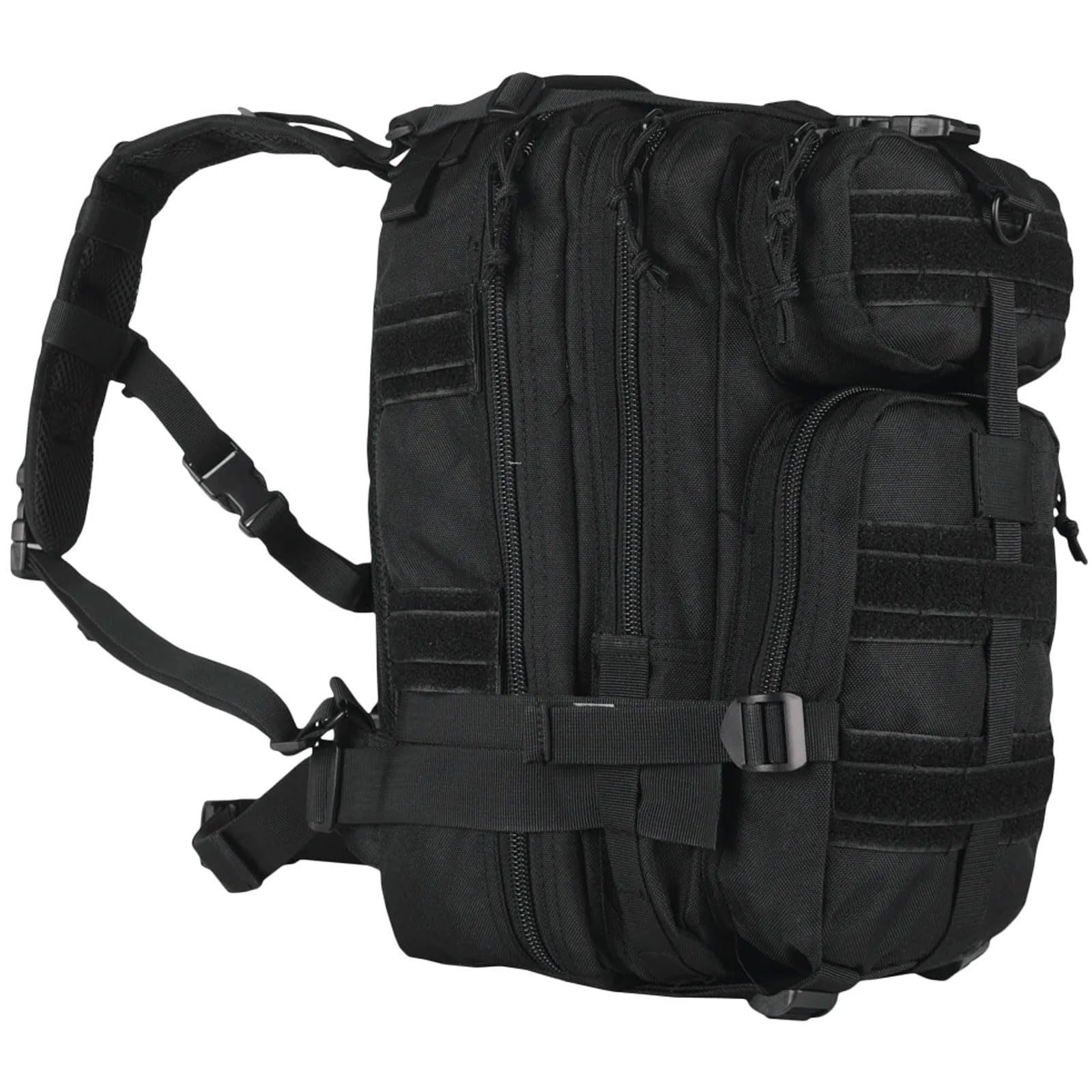 FOX OUTDOOR PRODUCTS Medium Transport Pack | 29L Tactical Backpack with Organizer Pockets, MOLLE Webbing & Hydration Sleeve, Bla