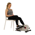 Sunny Health & Fitness Fully Assembled Magnetic Under Desk Elliptical Peddler, Portable Foot & Leg Pedal Exerciser(White) - SF-E