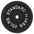 Fitvids Cast Iron 1Inch Standard Weight Plate for Strength Training & Weightlifting  Multiple Weights Available  25LB (Single