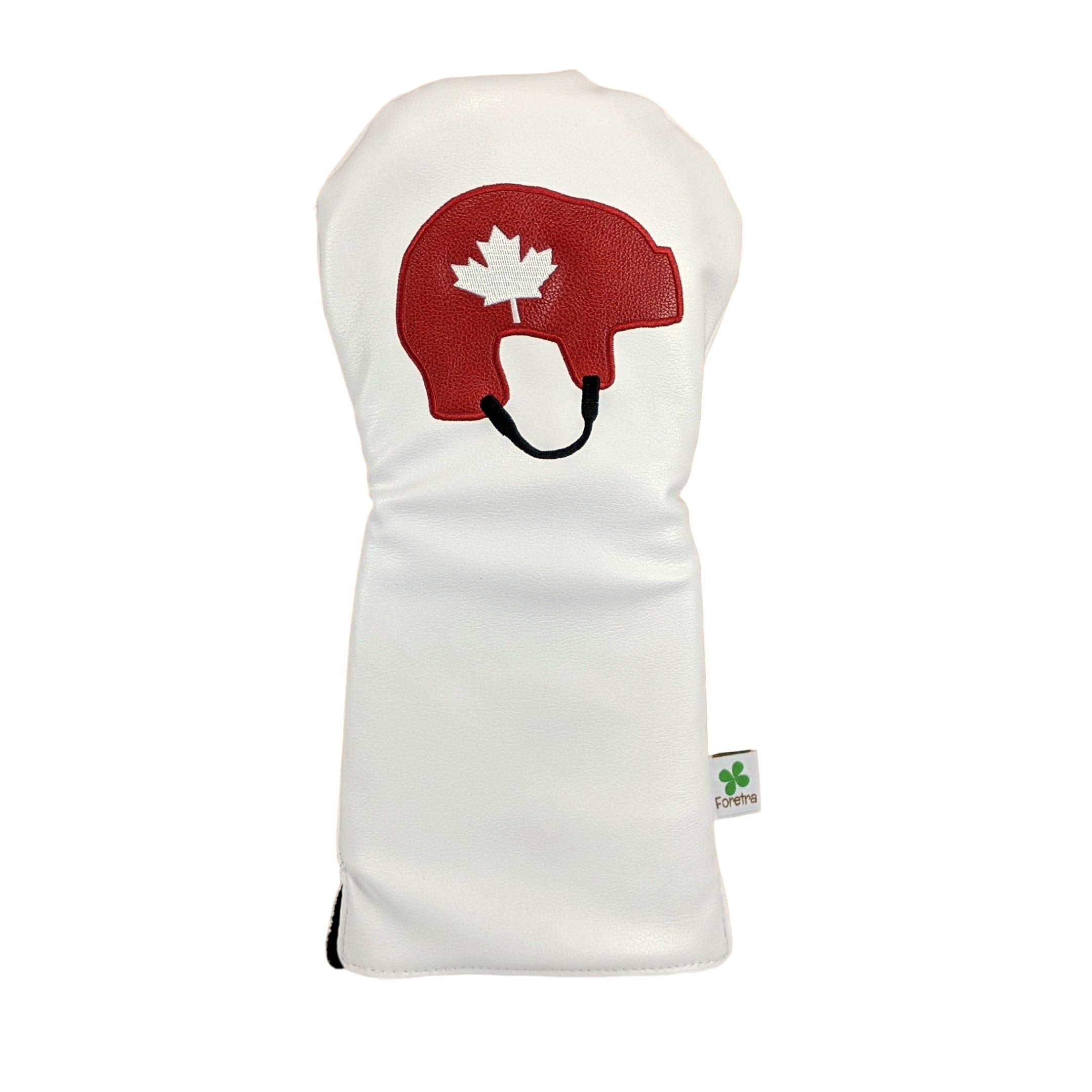 Foretra - Limited Edition Hockey Helmet - Canada Driver Head Cover - Tour Quality Golf Club Cover - Style And Customize Your Gol