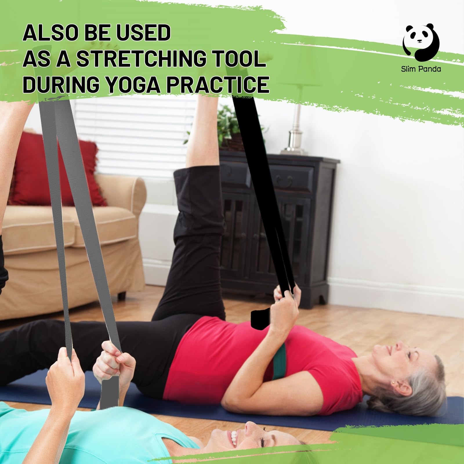 Slim Panda Yoga Mat Straps For Carrying,Adjustable Yoga Mat Carrier,Multiple Colour Yoga Mat Sling,Durable Cotton Yoga Strap For