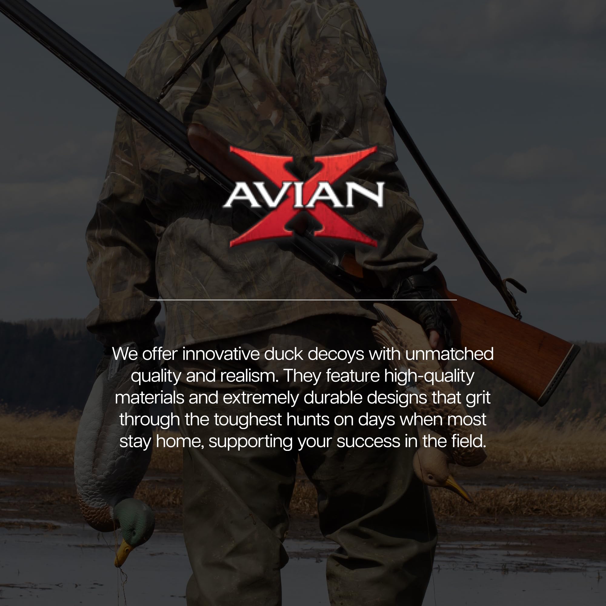 Avian X Topflight Green-Winged Teal Decoys, Realistic Floating Duck Decoys For Hunting, Weight-Forward Swim Keel, Set Of 6, Mult