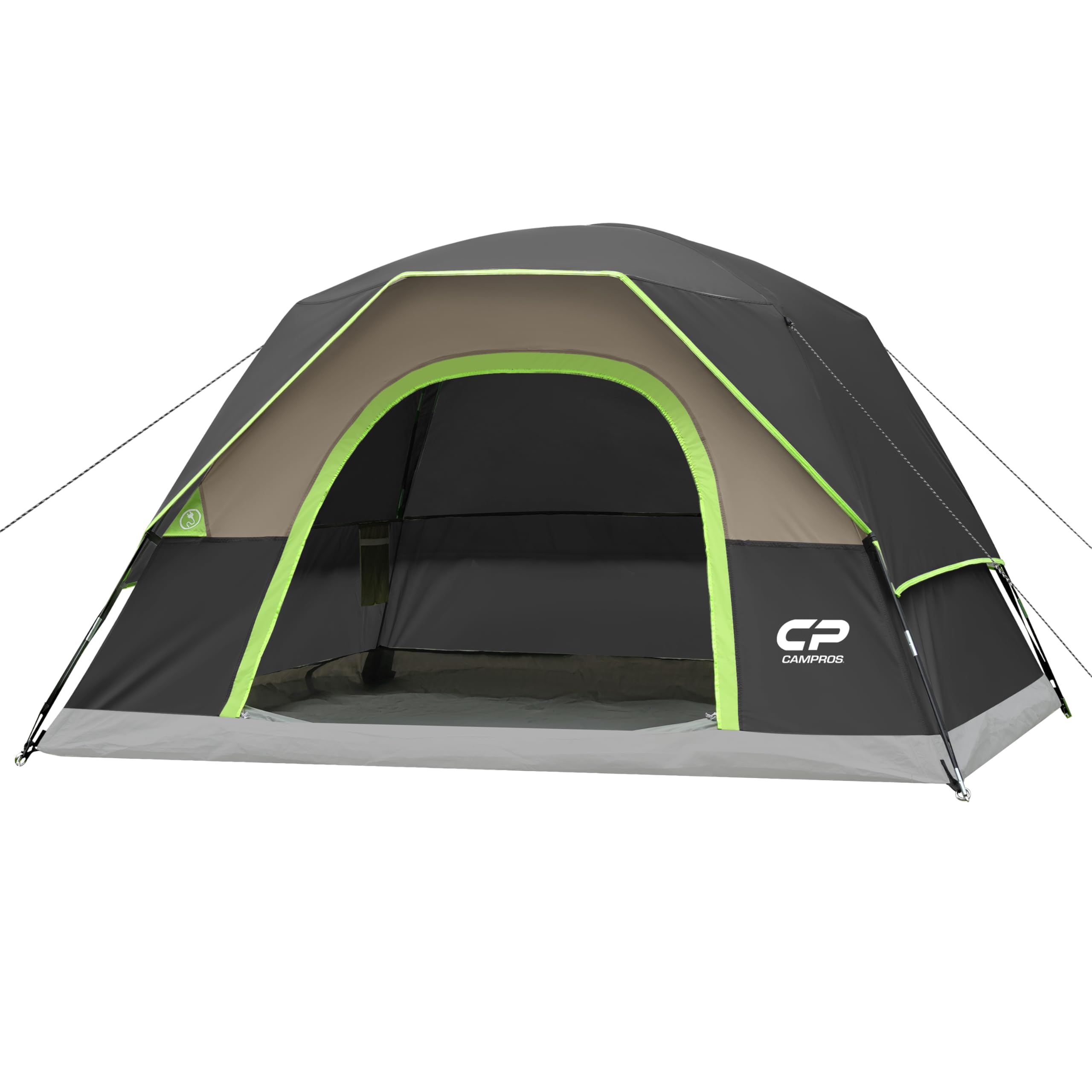 CAMPROS CP 4 Person Camping Tent, Waterproof Dome Tent with Rainfly, Easy Setup Portable Tent with Mesh Window & Carry Bag for C