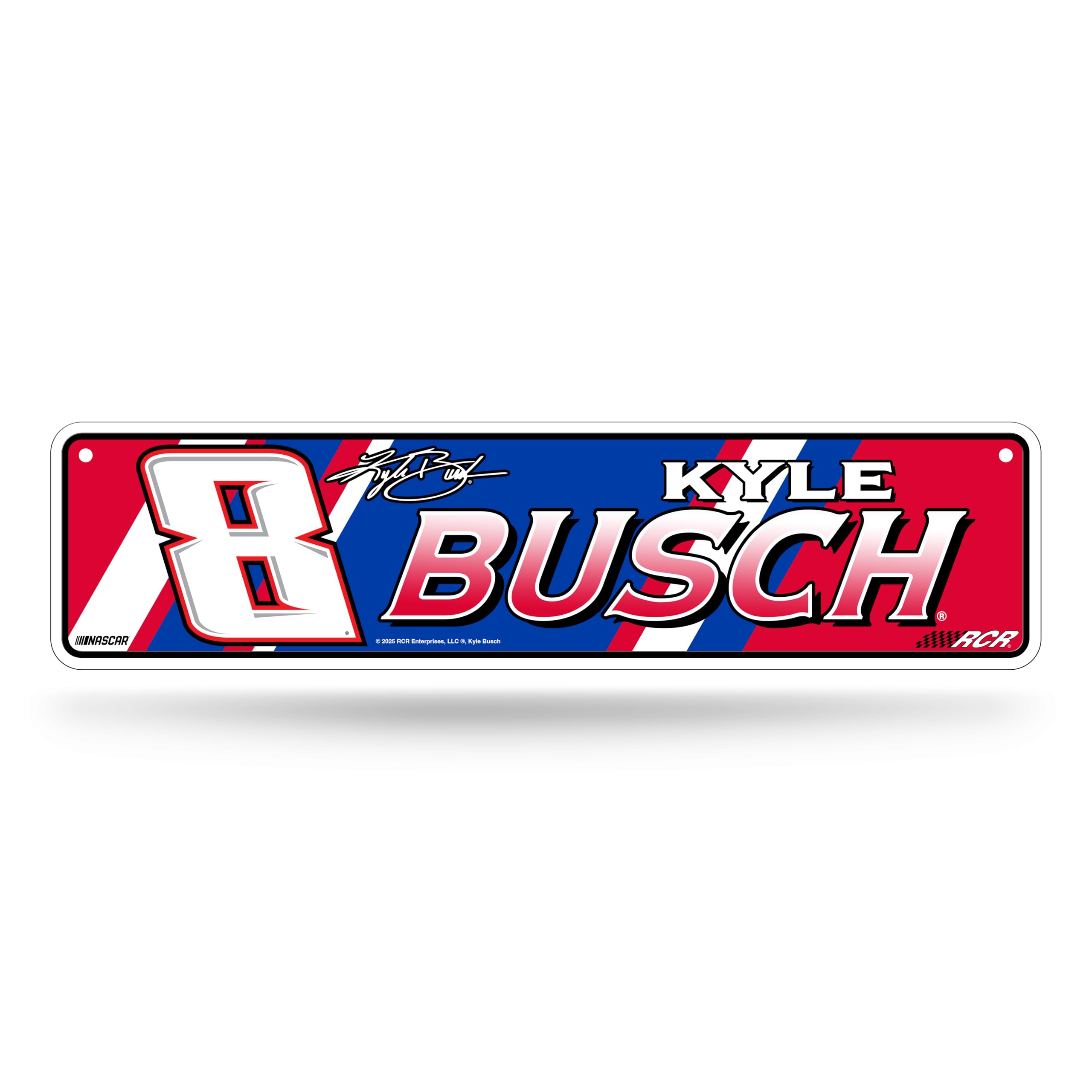 Rico Industries NASCAR Racing Kyle Busch Metal Street Sign 4 x 15 Home D  cor - Bedroom - Office - Man Cave