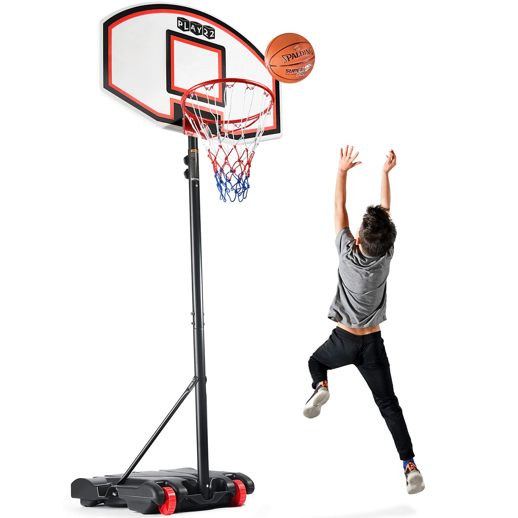 Play22 Kids Adjustable Basketball Hoop Height 5-7 Ft - Portable Basketball Hoop For Kids Teenagers Youth And Adults With Stand &