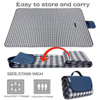 K Y Kangyun Picnic Blanket|Beach Mat|Picnic Blanket For Indoor And Outdoor, 80'' X 57'' Sandproof Waterproof Larger Mat For Beac