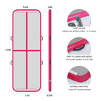 Ez Glam 10Ft/13Ft/16Ft/20Ft Air Mat Tumble Track Inflatable Gymnastics Tumbling Track Mat With Electric Air Pump For Cheerleadin