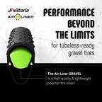 Vittoria Air-Liner Gravel Insert For Tubeless-Ready Bike Tires, Compatible With Any Wheel Size Up To 29'', One Size