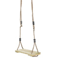 Playberg Outdoor Wooden Tree Swing With Hanging Ropes