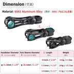 Azarxis Bike Stem Adjustable 25.4 31.8Mm Bicycle Stem Mtb 85 Degree - 90 110 145Mm Aluminum Alloy Mountain Bike Handlebar Riser