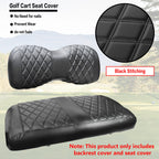 Nokins Golf Cart Yd Diamond Seat Cover For Yamaha Drive/Drive 2 Original Regular Seat Cushion, No Stapler, Golf Cart Vinyl Repla