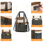 Maelstrom Lunch Box For Women, 20L Insulated Lunch Bag Men, Leakproof Double Deck Cooler Bag, Soft Lunch Cooler With Quick Acces