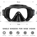 Seago Swim Goggles Snorkel Mask Diving Scuba Mask Snorkeling Goggles for Kids Boys Girls Youth, Anti-Fog 180 Clear View Kids Poo