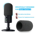 Razer Seiren X Mic Boom Arm With Foam Windscreen, Suspension Boom Scissor Arm Stand With Pop Filter Cover For Razer Seiren X Usb