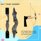 Sinoart 60 Takedown Longbow Archery Wooden Archery Bow Included Fur Rest Pad Stringer Tool Tab String Nocks Right And Left Hand