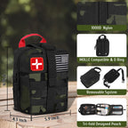 Abpir Survival First Aid Kit, 170 Pcs Survival Kits,Trauma Kit With Essential Survival Gear Emergency Medical Supplies For Hikin