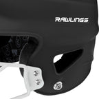 Rawlings | Coolflo Highlighter Batting Helmet | Face Guard Included | One Size Fits Most 6 1/2''-7 1/2'' | Matte Black