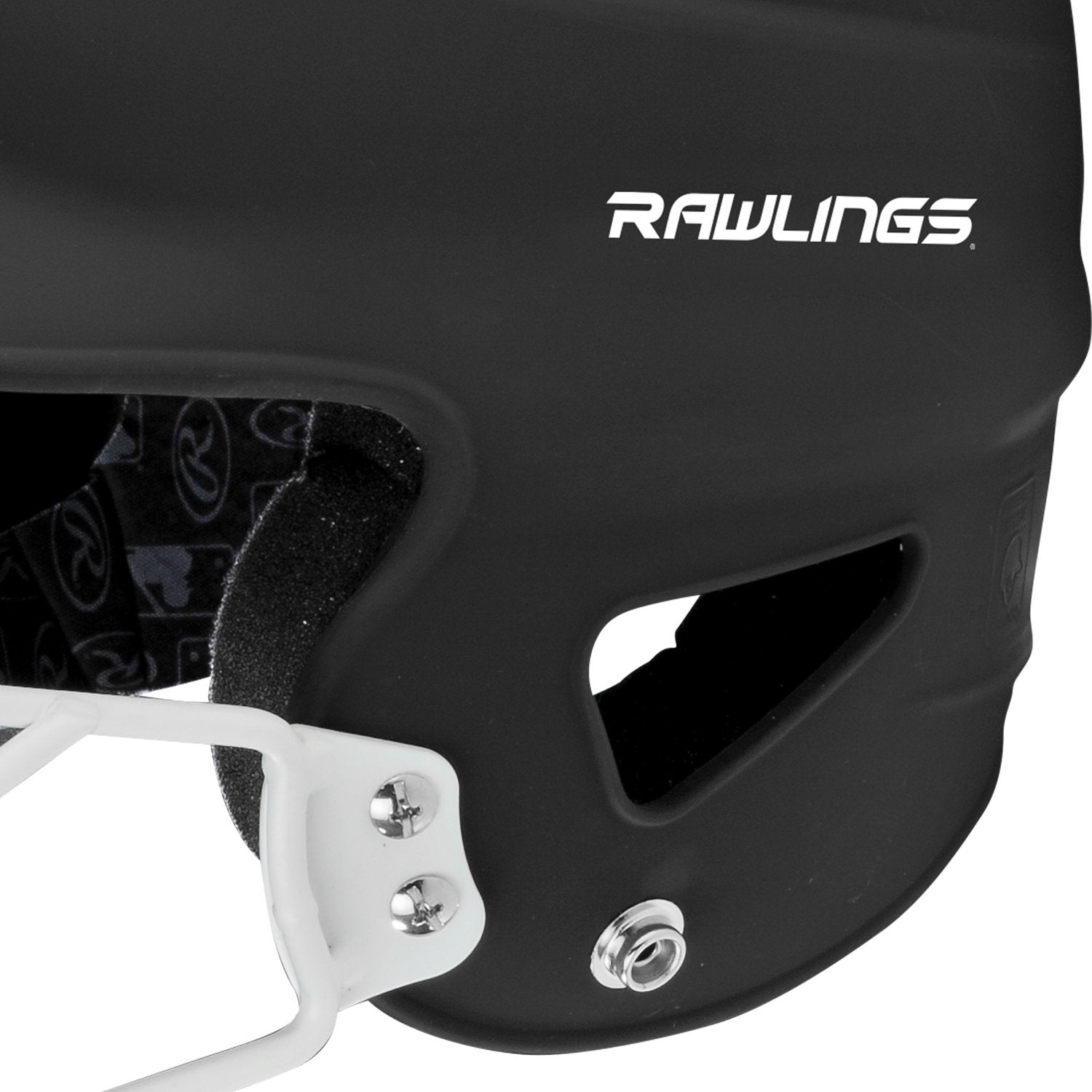 Rawlings | Coolflo Highlighter Batting Helmet | Face Guard Included | One Size Fits Most 6 1/2''-7 1/2'' | Matte Black