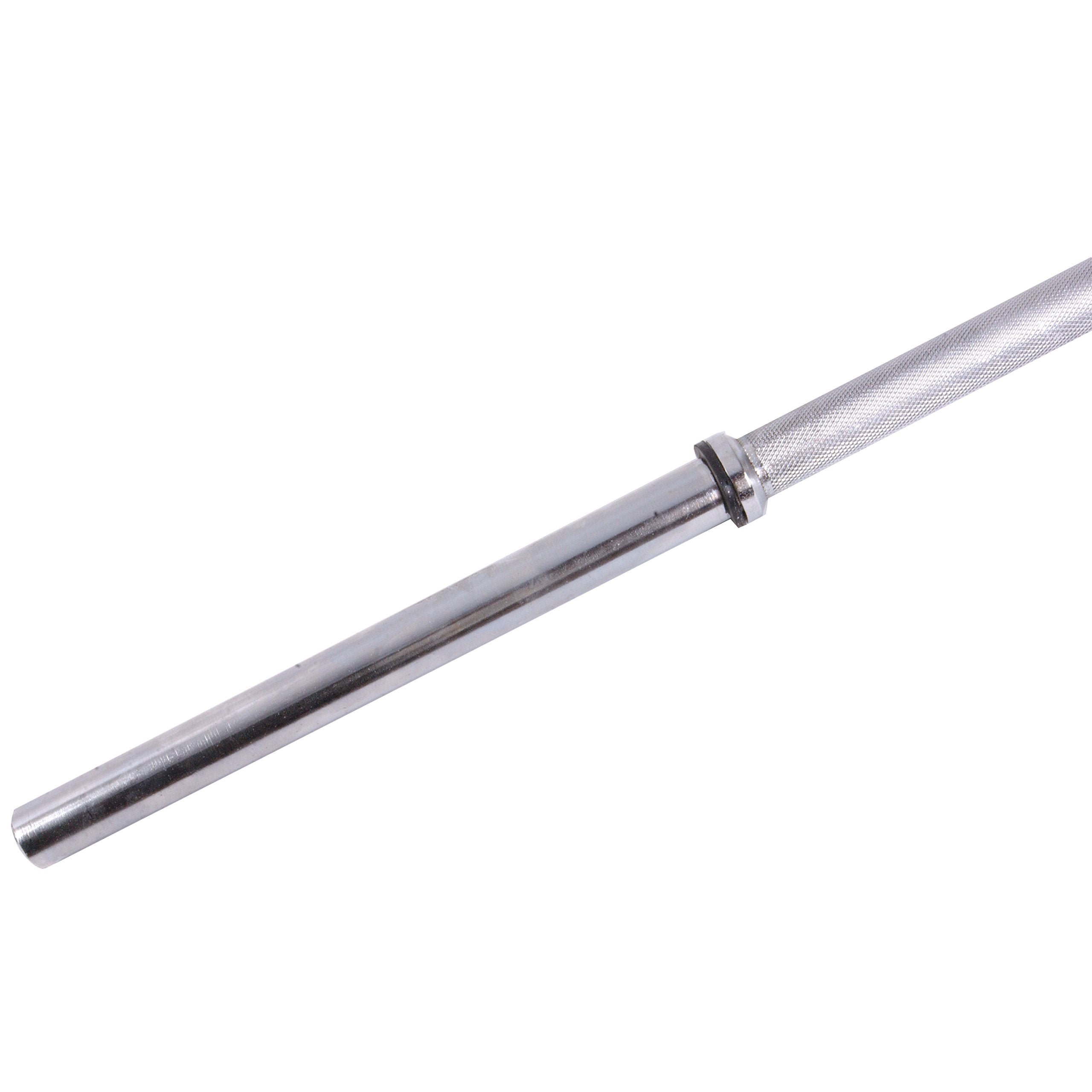Cap Barbell 60'' Solid Standard Bar, 1-Inch Diameter, Chrome