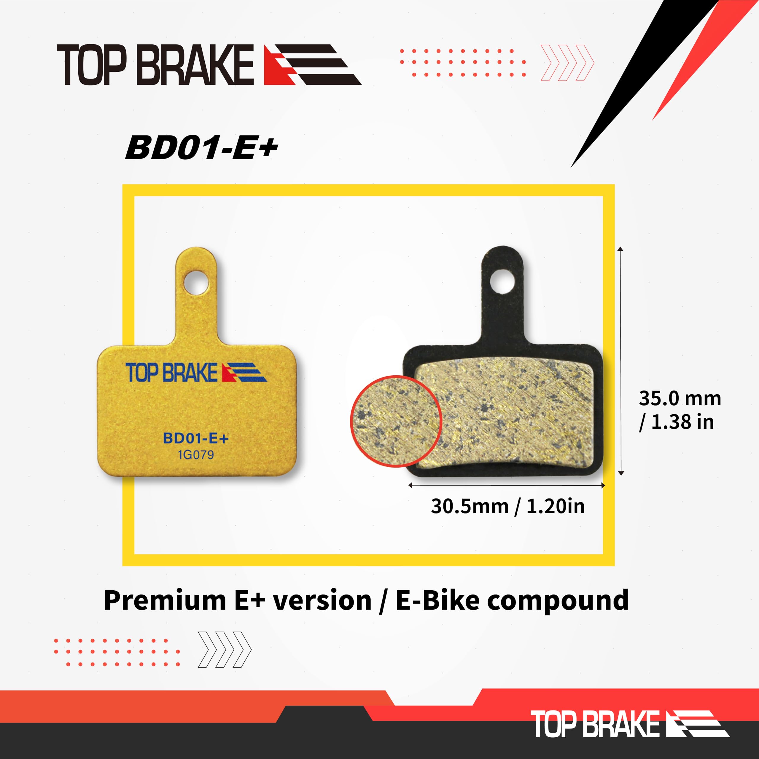Top Brake Disc Bike Brake Pads For Shimano Deore Br-M515525375M575M515 T615 T675 M505 Trp Hylex, Hyrd, Spyre Slc, Hywire, Slate
