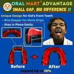 Oral Mart Black/Red Youth Mouth Guard For Kids - Youth Mouthguard For Karate, Flag Football, Martial Arts, Taekwondo, Boxing, Fo